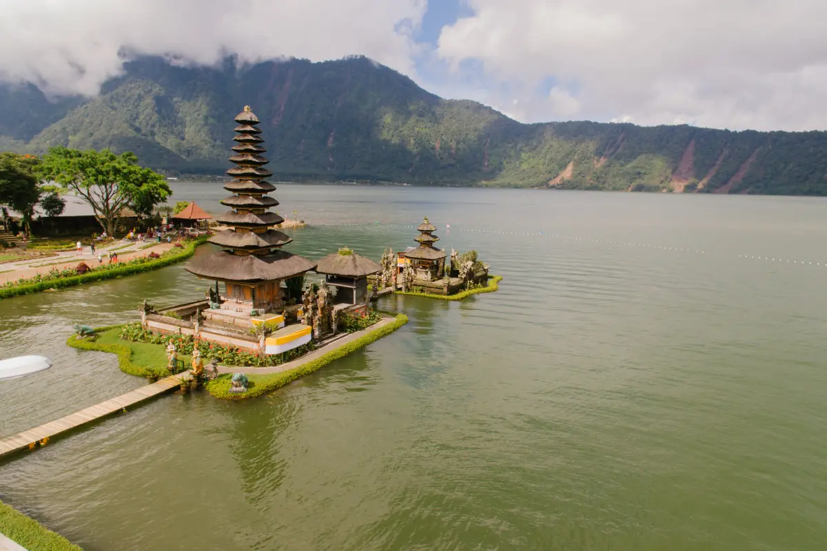Experience the peace, calmness, and relaxation in the scenic temple in Bali.