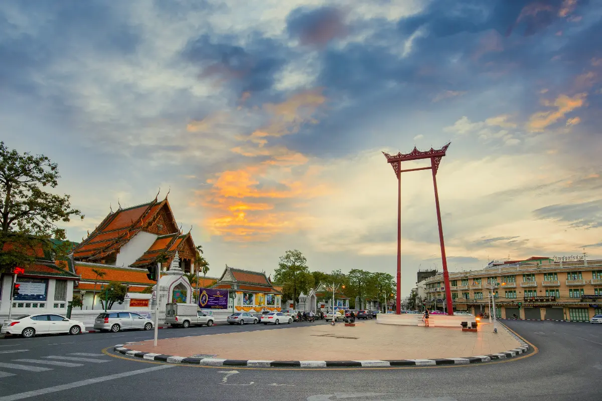 Beautiful view of South Thailand with beaches, green hills, and fun city tours.