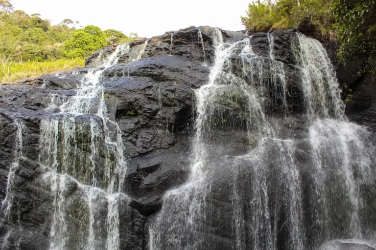 Relax your mind and connect amid the sound of cascading water with your partner in Munnar.